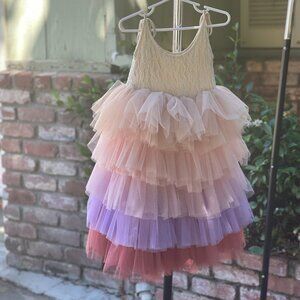 Girls Lace and Tulle Dress